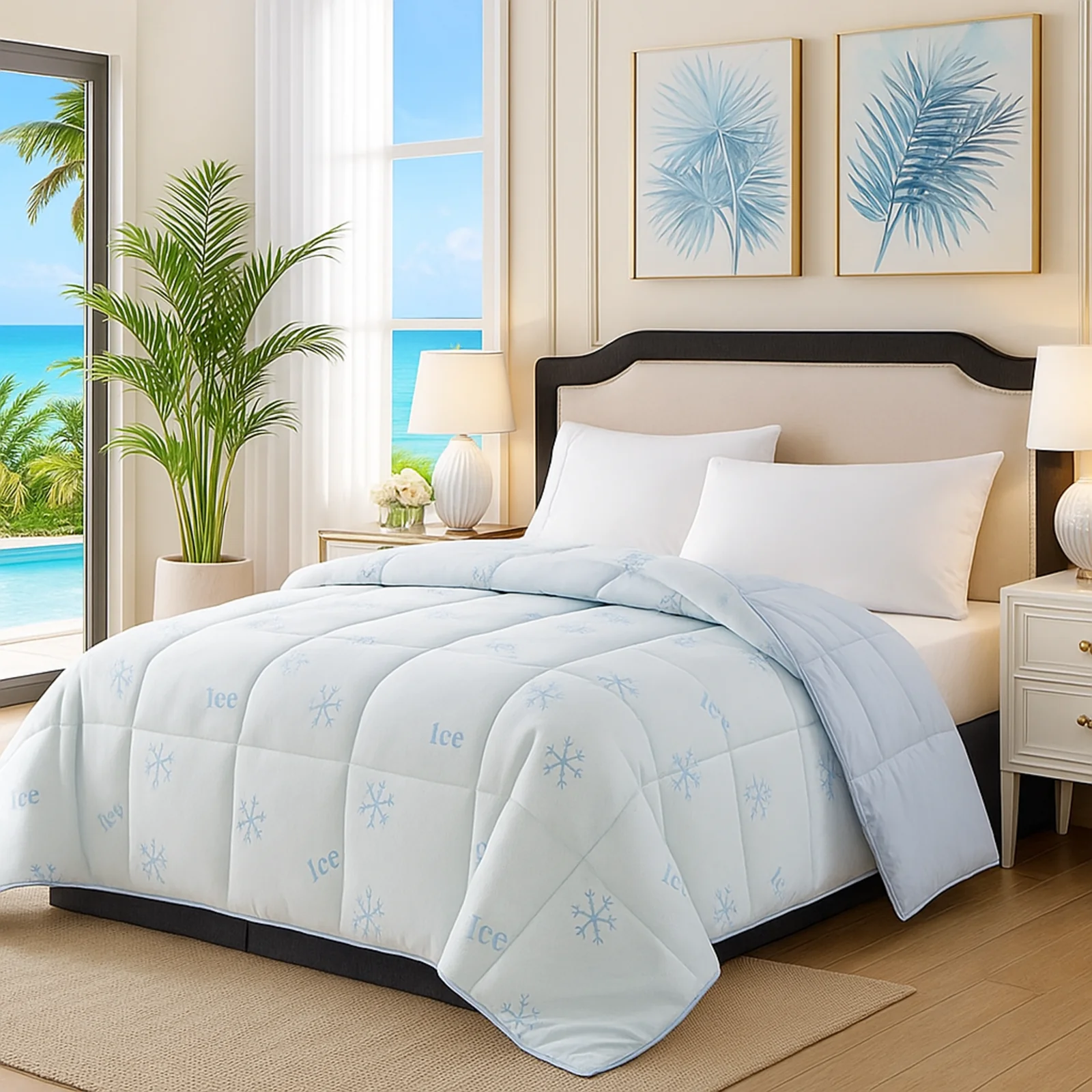 Couette été rafraîchissante, tissu Ice Cool 300 g/m² - Collection Été - Image 2