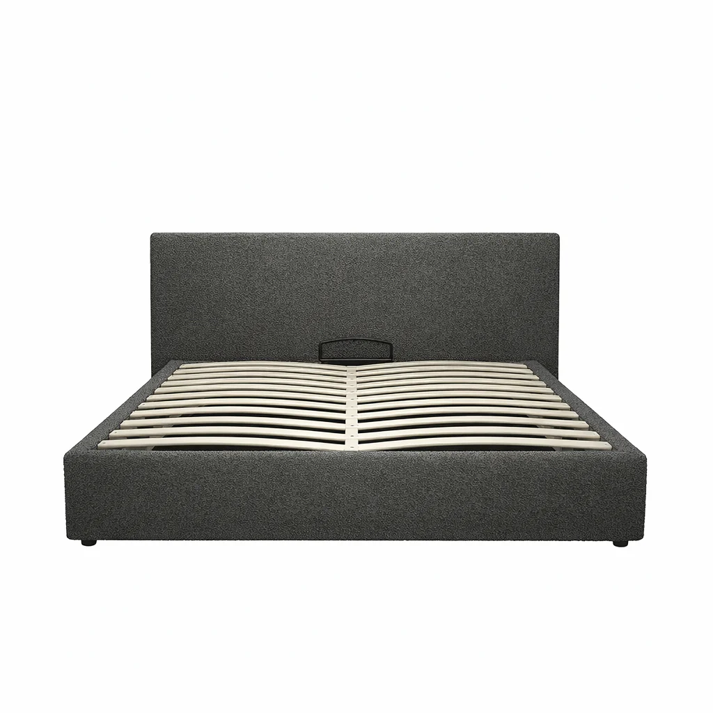 Lit coffre électrique avec tête de lit, bouclette, télécommande - Collection Futura design - Image 11