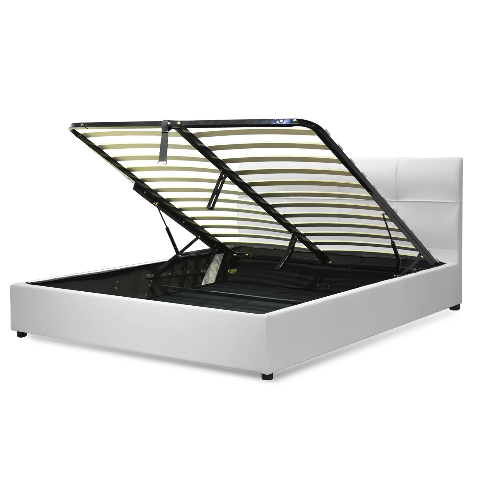 Lit coffre VariLuxe innovant - Tête de lit interchangeable : Simili cuir et grand coffre - Image 15