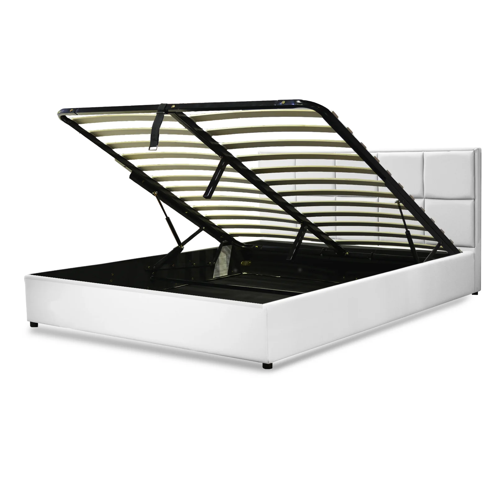 Lit coffre VariLuxe innovant - Tête de lit interchangeable : Simili cuir et grand coffre - Image 62