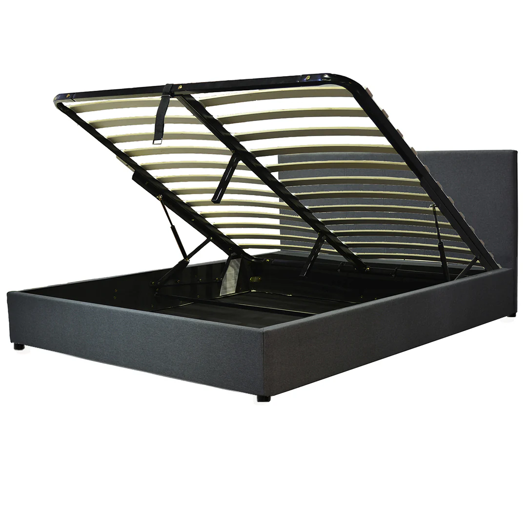 Lit coffre VariLuxe innovant - Tête de lit interchangeable : Tissu et grand coffre - Image 15