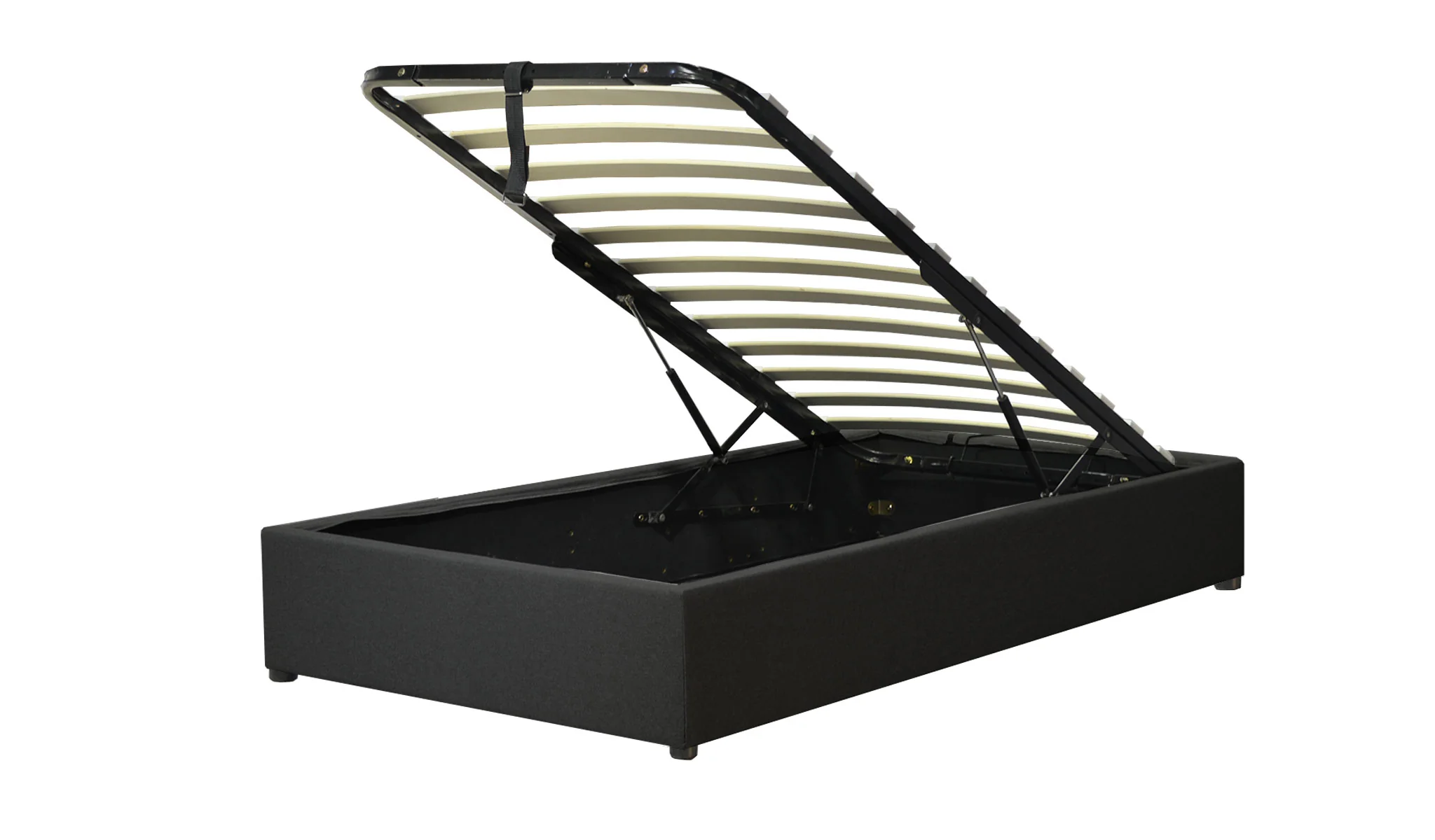 Lit coffre tissu, lattes flexibles, grand espace de stockage - Collection Vegas - Image 10