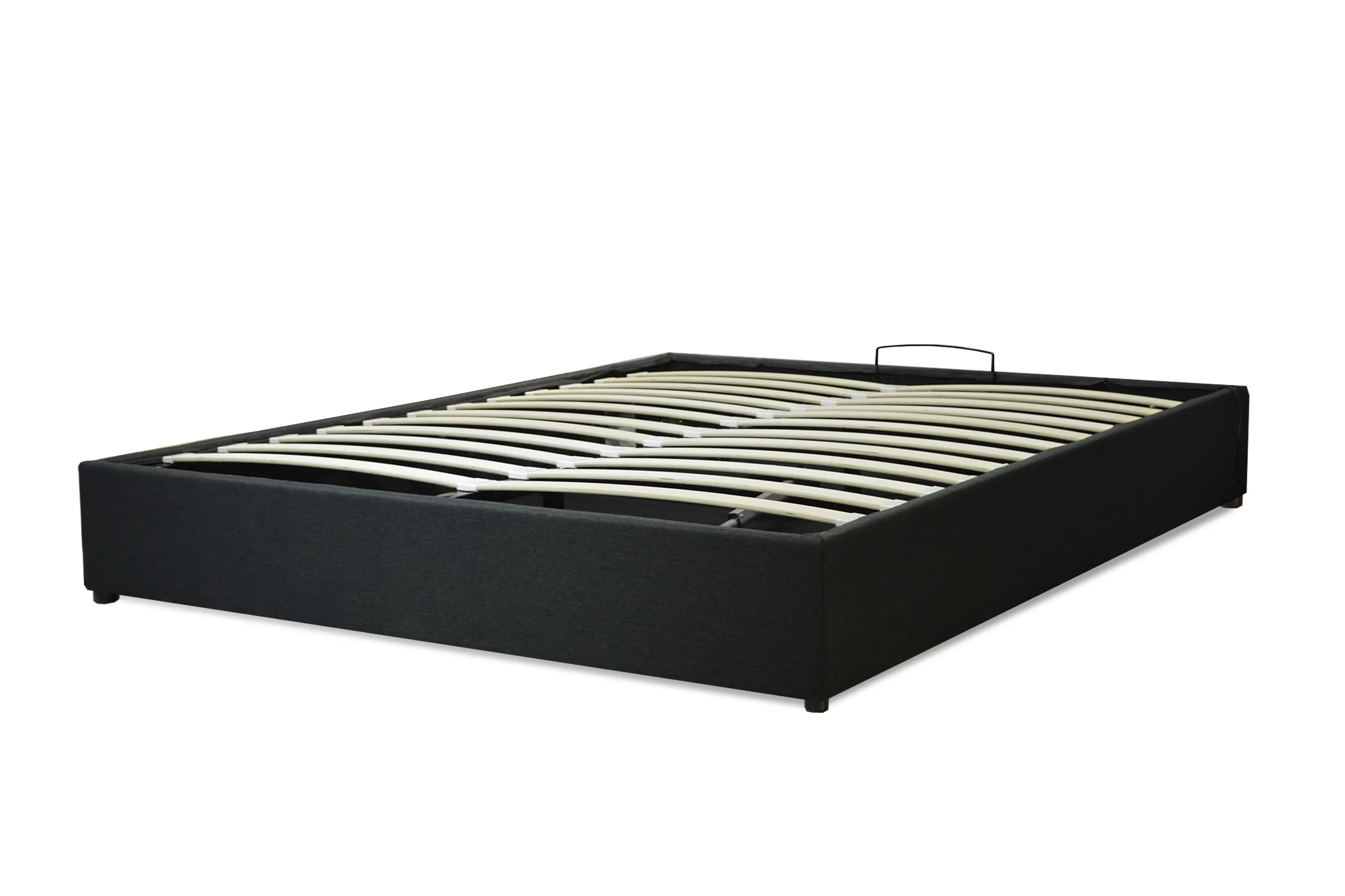 Lit coffre tissu, lattes flexibles, grand espace de stockage - Collection Vegas - Image 9