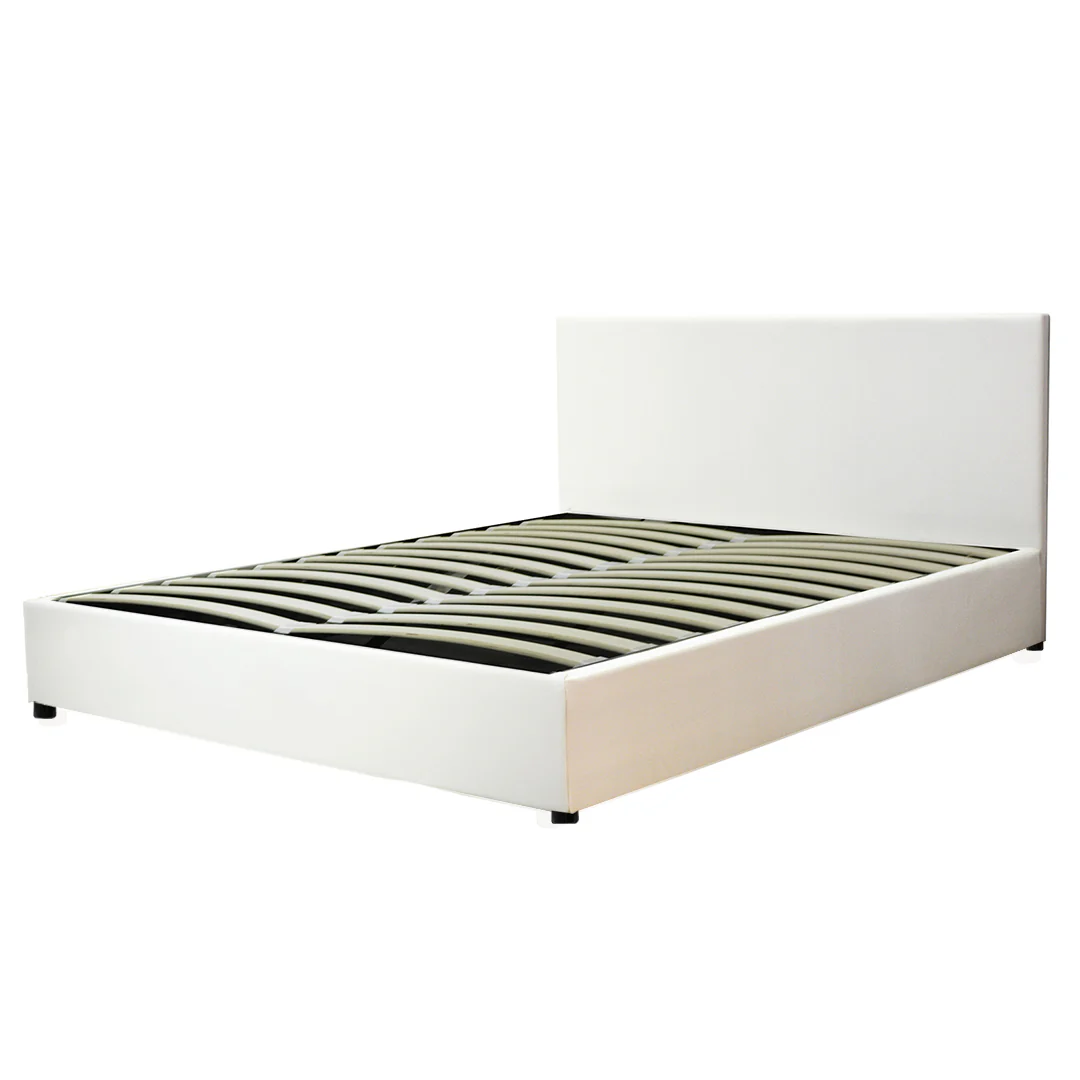 Lit coffre simili cuir, tête de lit, grand espace de stockage - Collection Versailles - Image 8