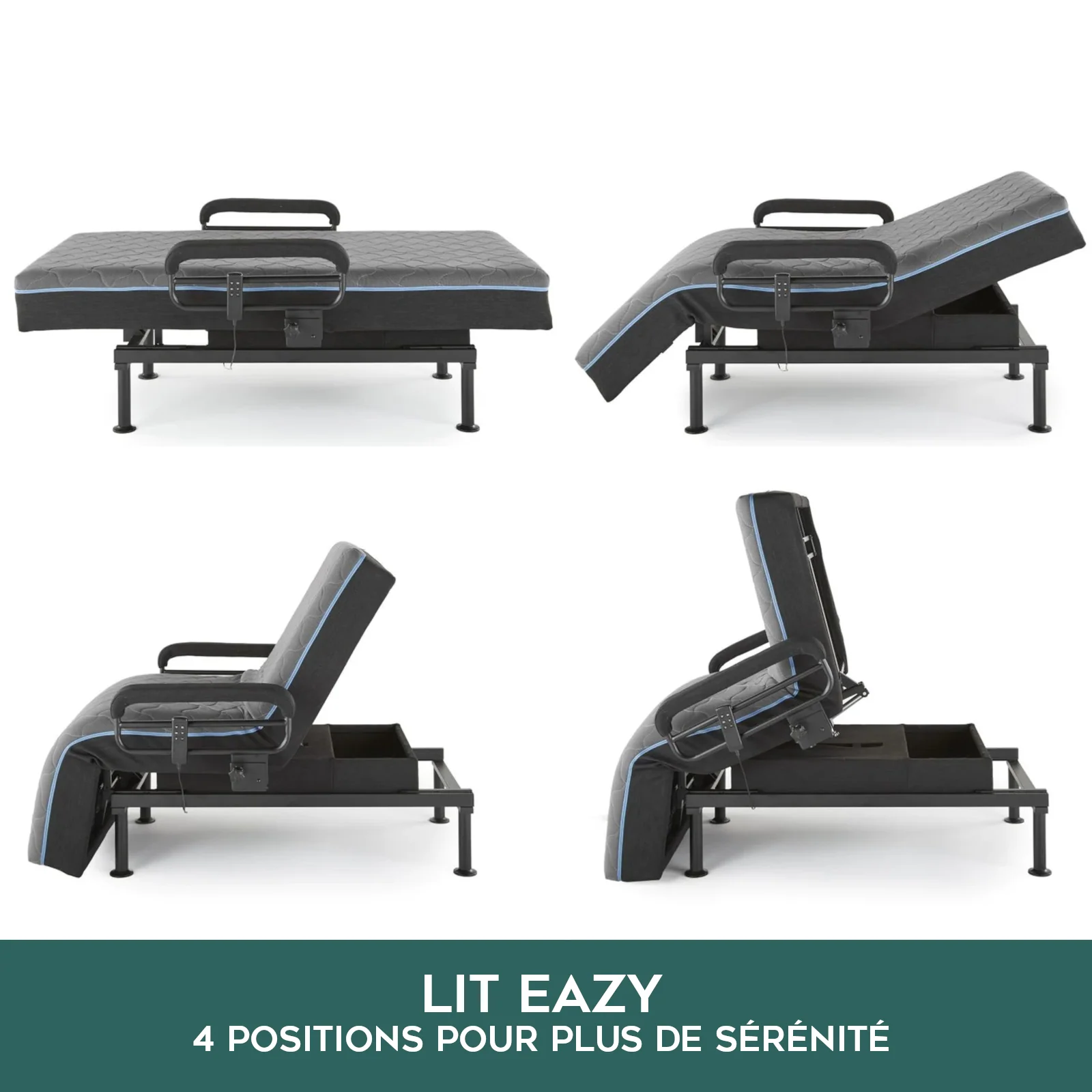 Lit releveur électrique, autonomie renforcée - Collection Eazy - Image 3