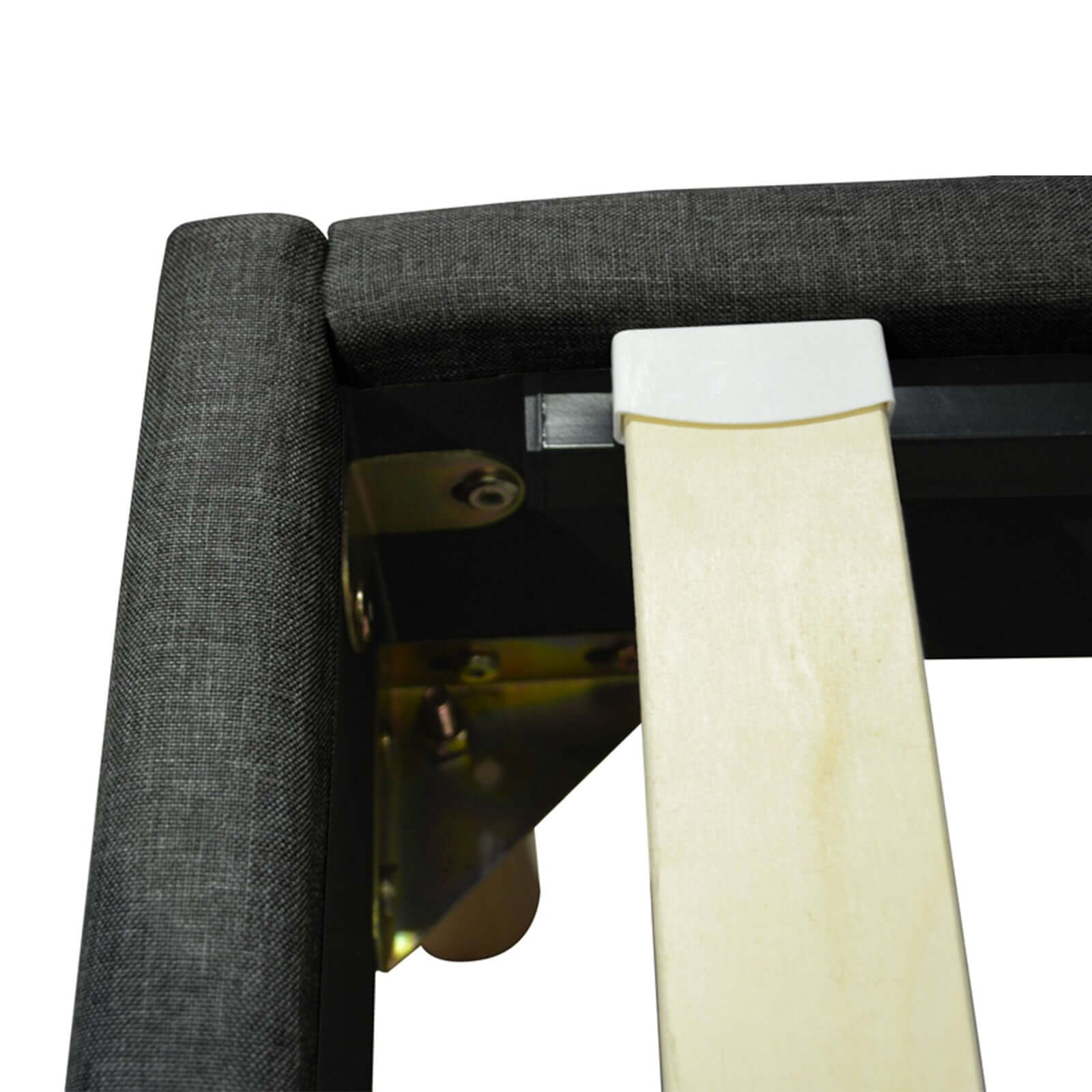 Sommier tissu Eva : Cadre et pieds en bois - sommier à lattes flexibles - Image 10