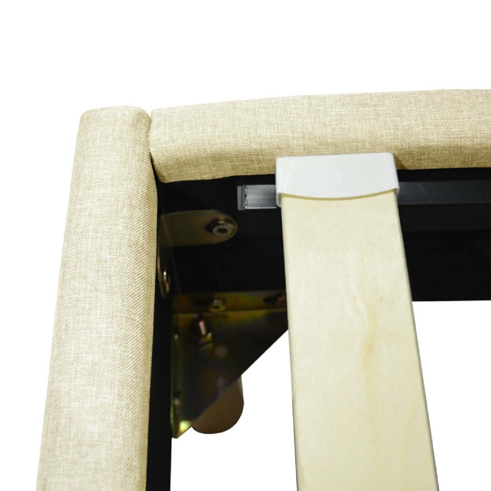 Sommier tissu Eva : Cadre et pieds en bois - sommier à lattes flexibles - Image 11