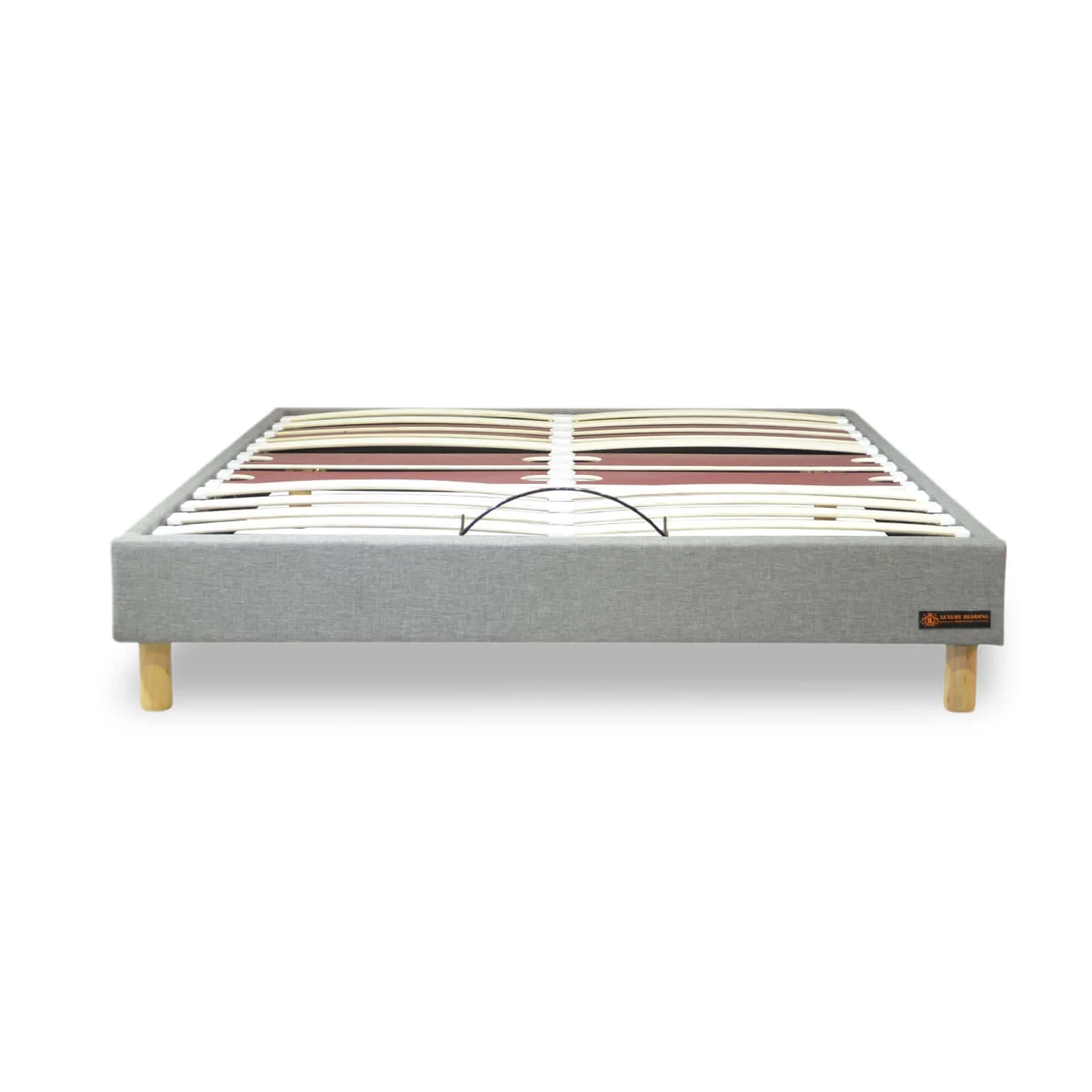 Sommier tissu Eva : Cadre et pieds en bois - sommier à lattes flexibles - Image 8