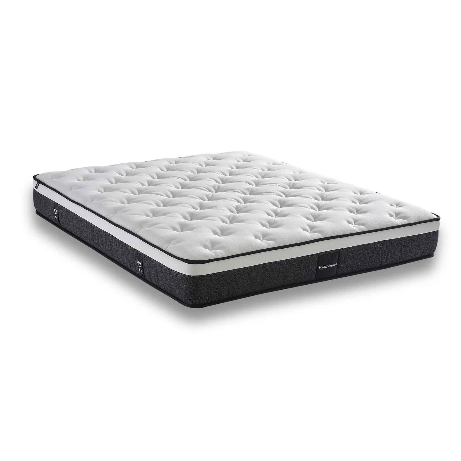Matelas mémoire de forme et ressorts ensachés 3 zones - Collection Black Diamond - Image 12
