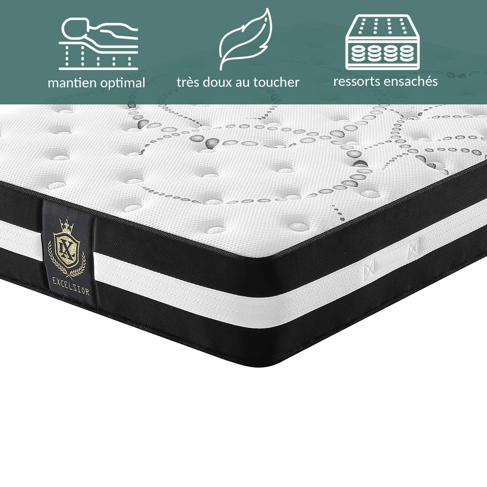 Matelas 30 cm, effet antidouleur articulaire - Collection Excelsior - Image 3