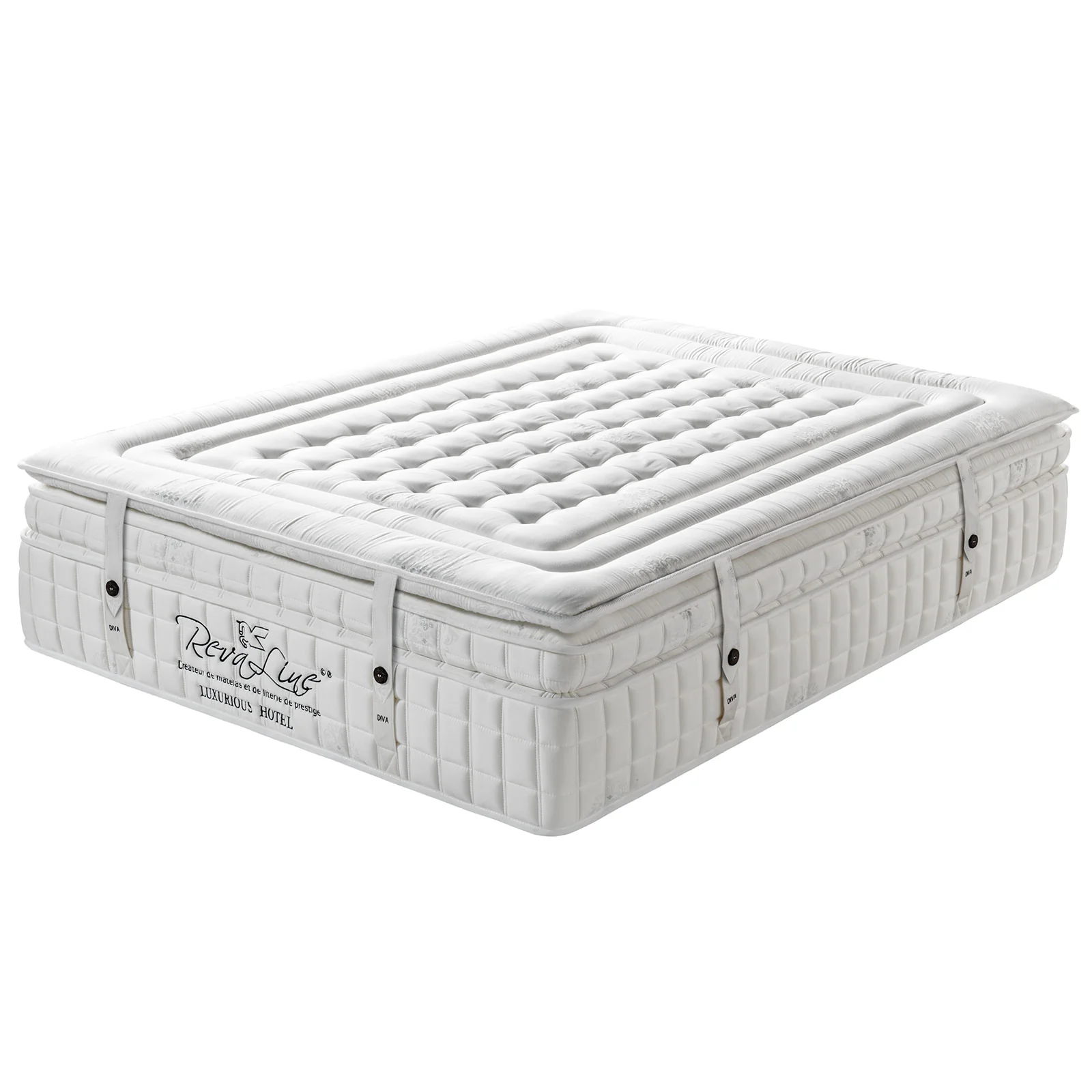 Matelas haut de gamme, 38 cm, réversible été/hiver - Collection Diva Luxury Hotel - Image 10