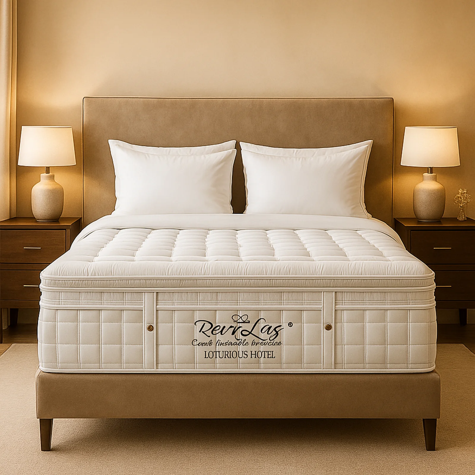 Matelas haut de gamme, 38 cm, réversible été/hiver - Collection Diva Luxury Hotel - Image 3