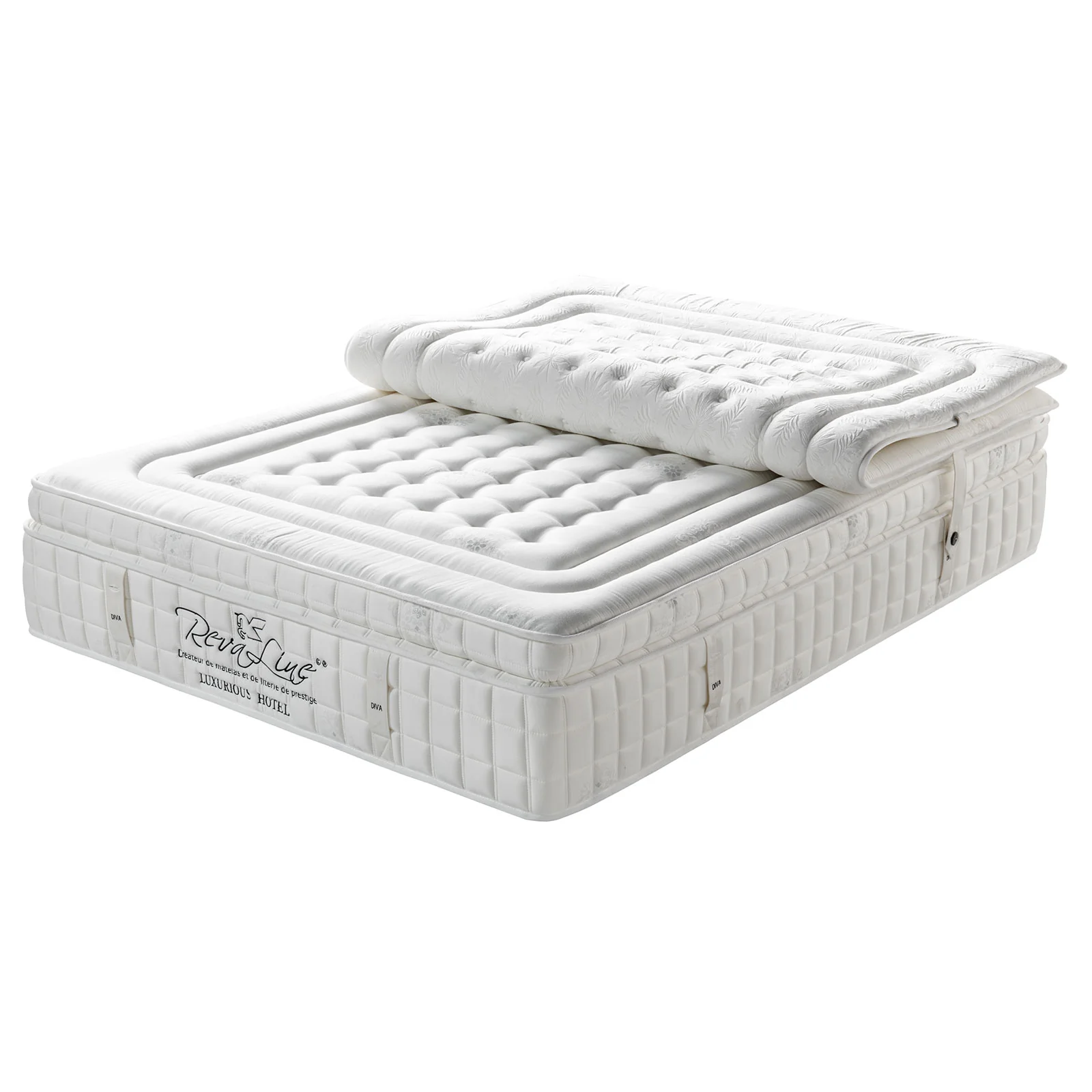 Matelas haut de gamme, 38 cm, réversible été/hiver - Collection Diva Luxury Hotel - Image 4
