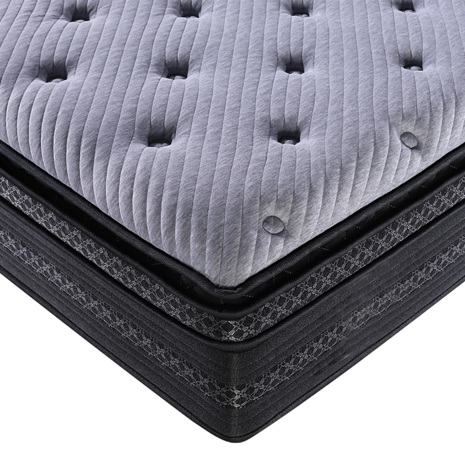 Matelas ressorts ensachés avec double surmatelas mémoire de forme - Collection Nuage - Image 5