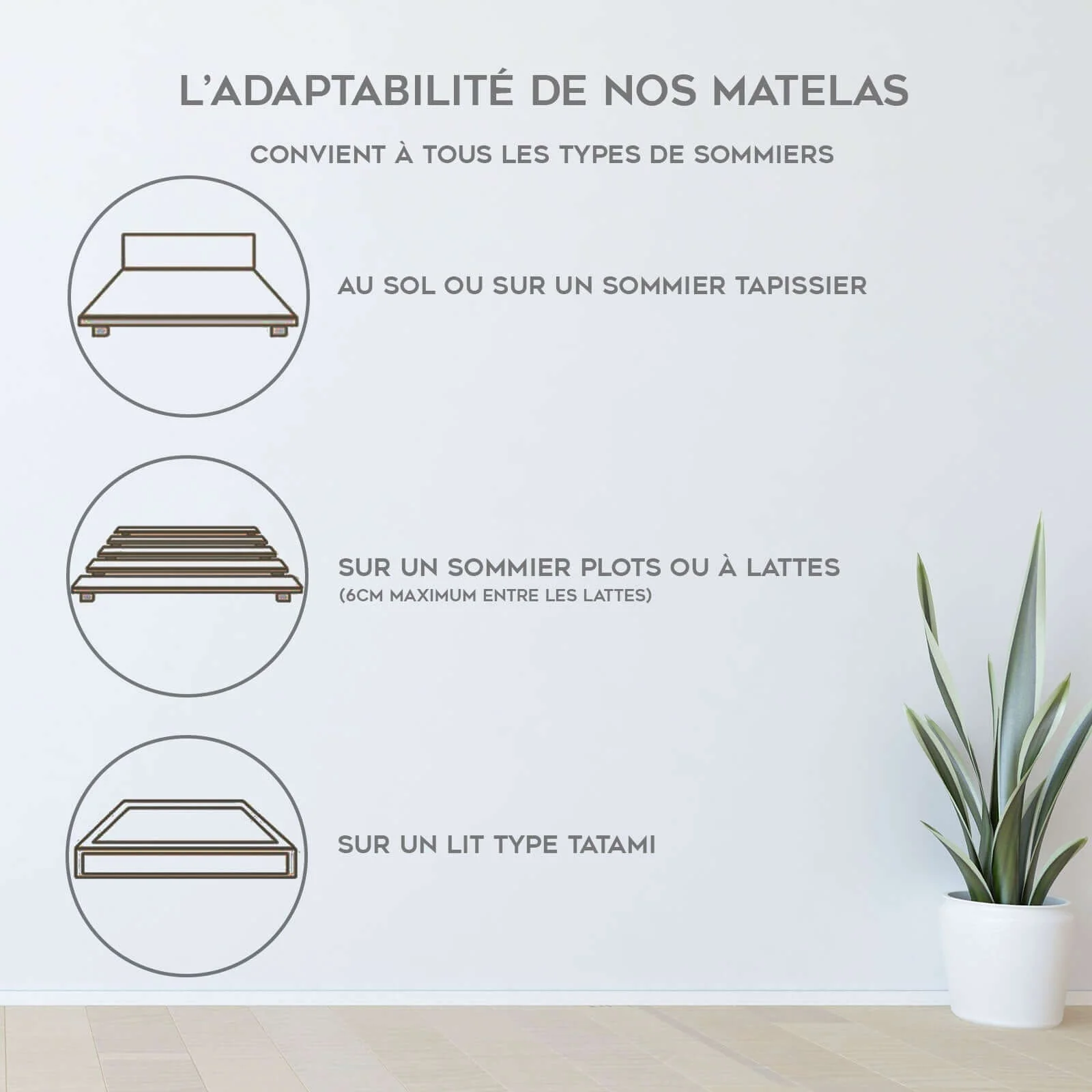 Matelas latex, ressorts, mémoire de forme, 27 cm, légèreté et soulagement articulaire - Collection Perle - Image 10