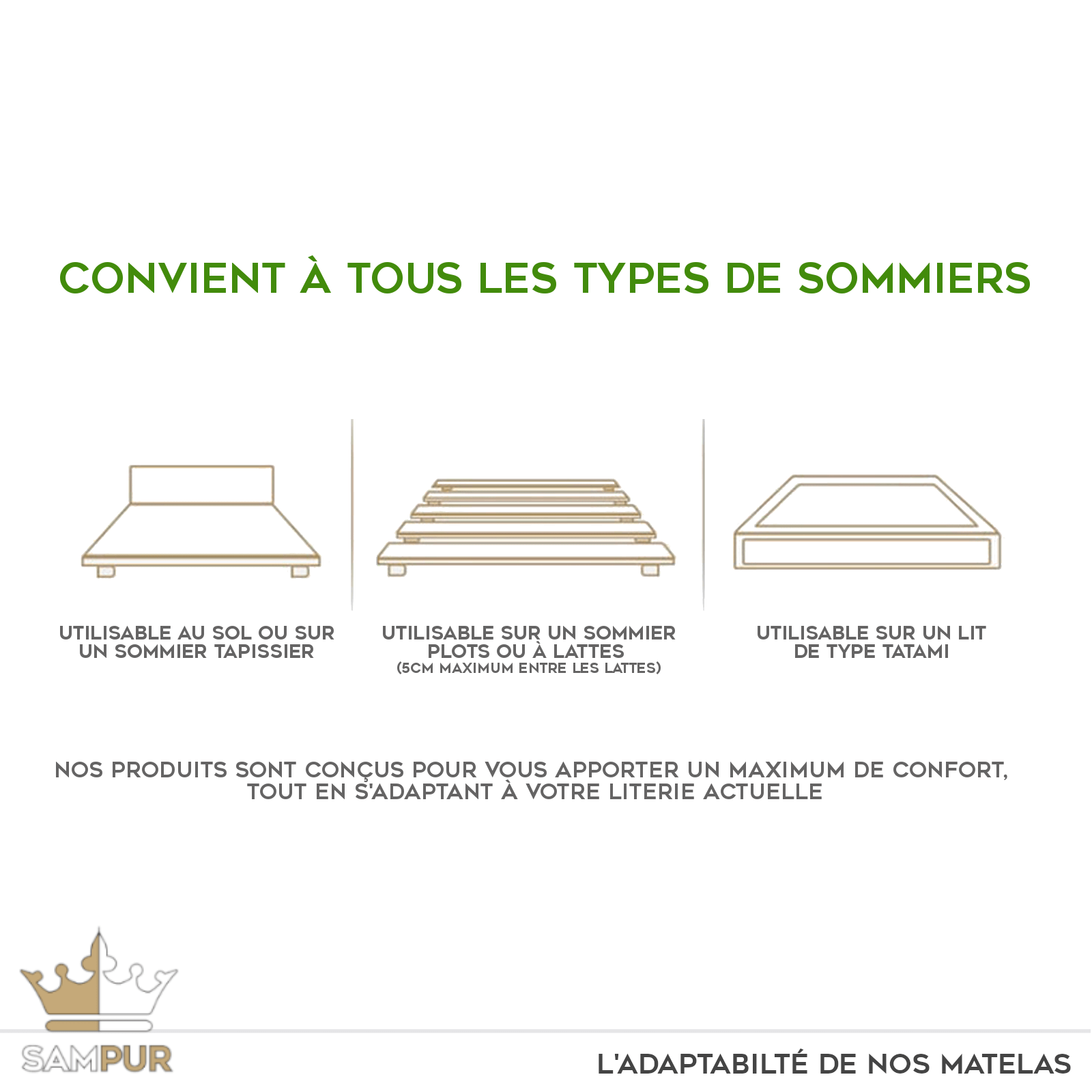 Matelas hybride 30 cm, haut de gamme, soutien équilibré - Collection BIO Luxury - Image 11
