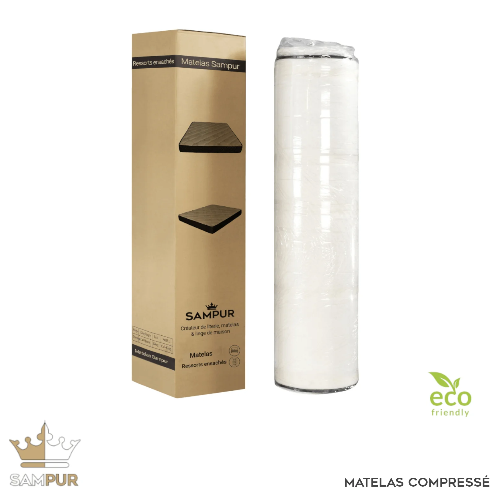 Matelas mémoire de forme, ressorts ensachés - Collection Skyline - Image 12