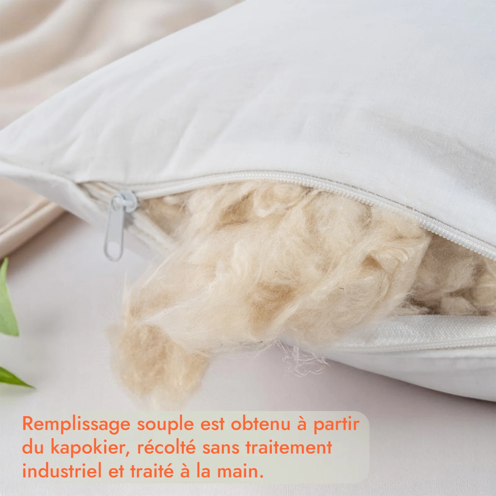 Oreiller kapok 100% naturel, ergonomique, organique - Collection Kapok - Image 6