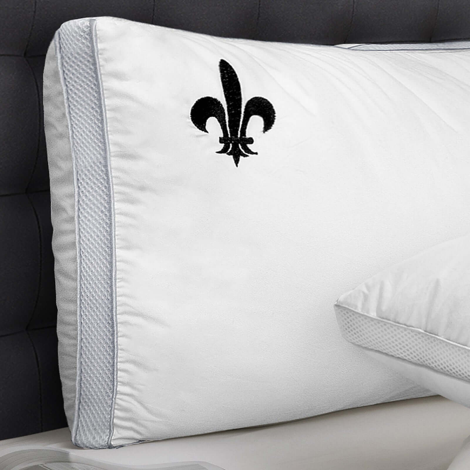 Oreiller ergonomique Softly : microfibre et tissu coton - Image 3