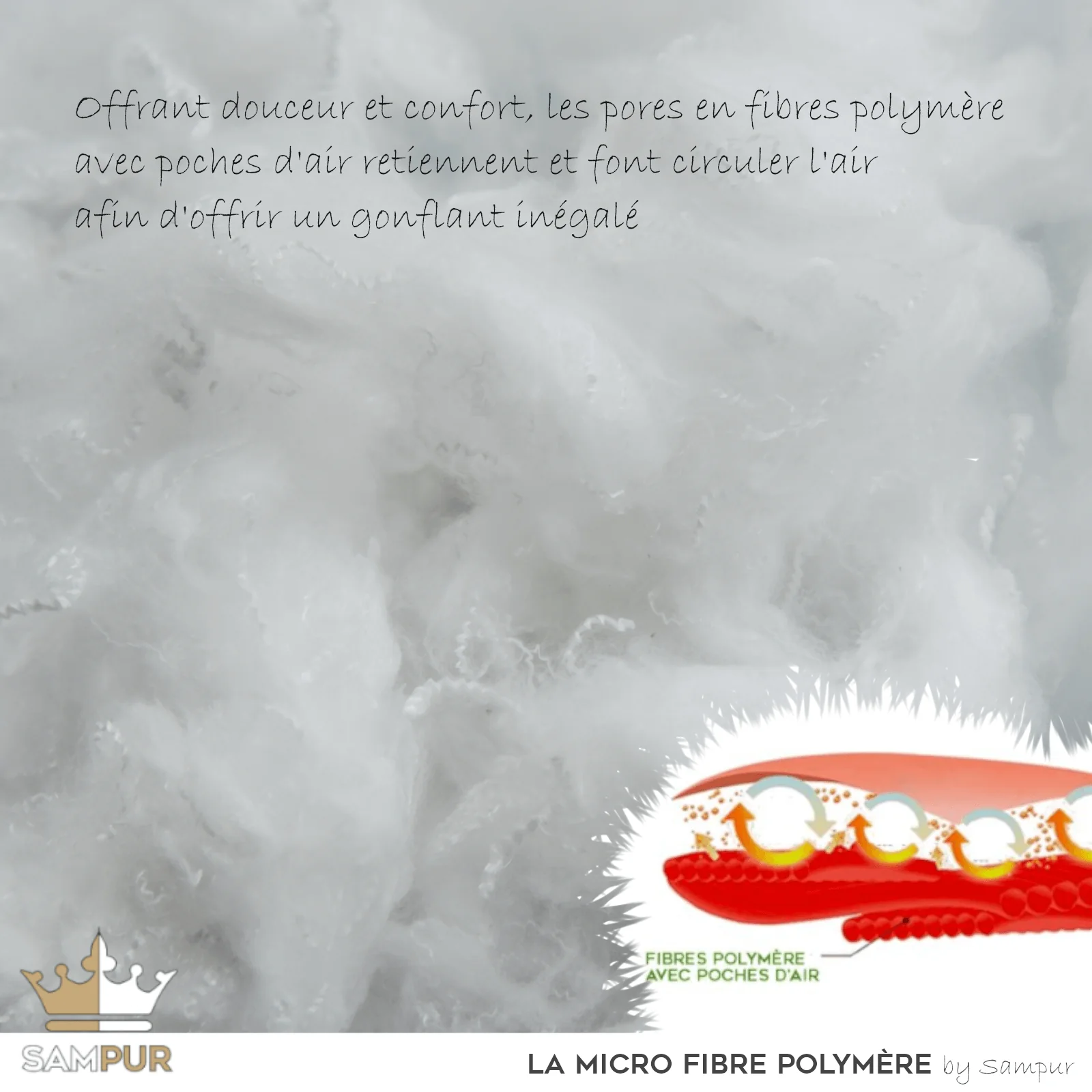 Oreiller ergonomique Softly : microfibre et tissu coton - Image 9