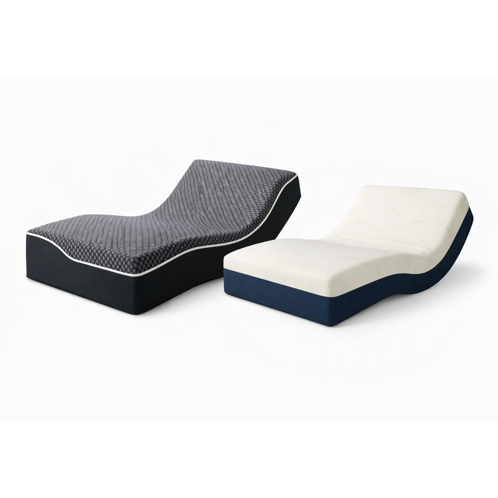 Pack lit électrique orthopédique, tissu gris clair, matelas inclus - Collection Technoflex - Image 3