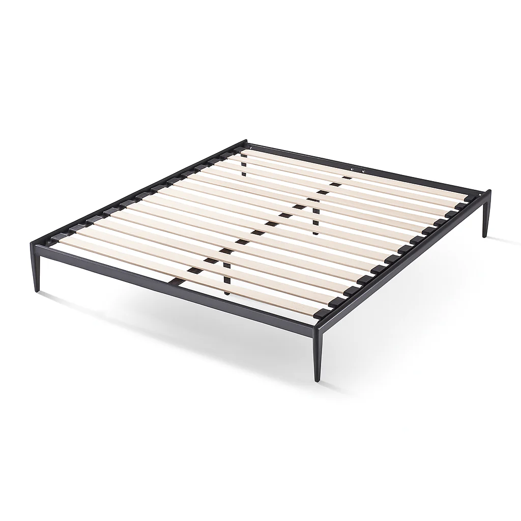 Sommier lit design style industriel, lattes larges, cadre à lattes - Collection Loft - Image 11