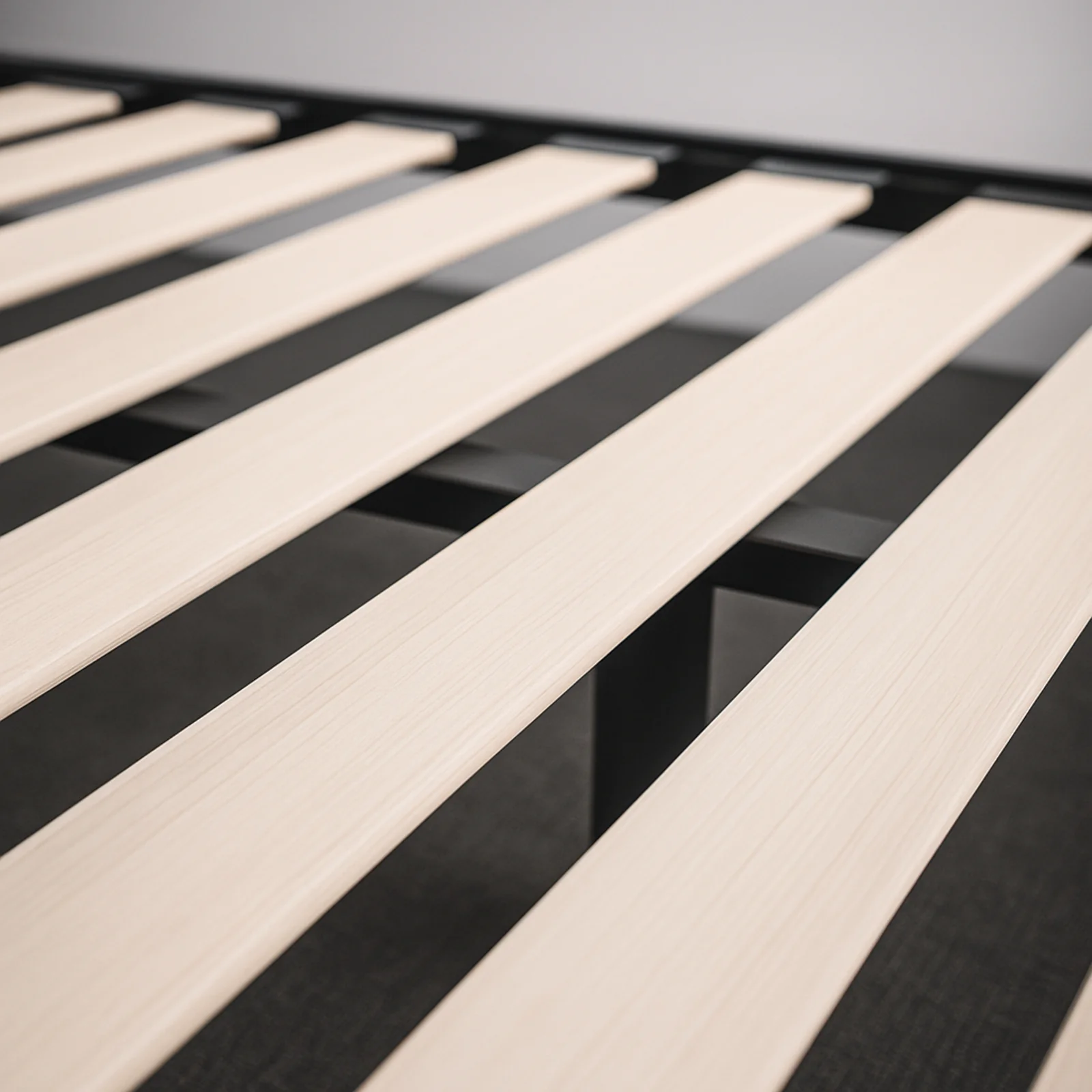 Sommier lit design style industriel, lattes larges, cadre à lattes - Collection Loft - Image 9