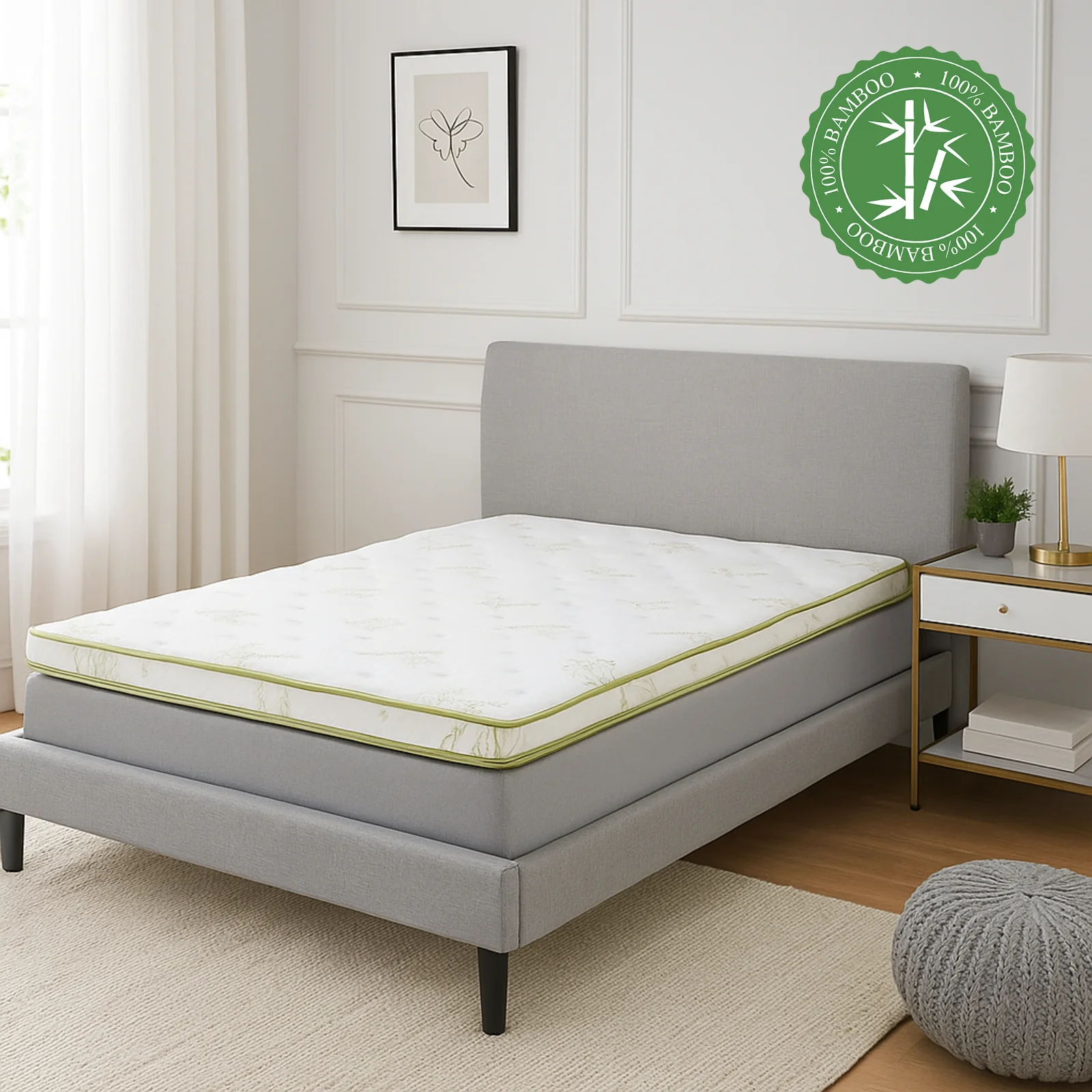 Surmatelas bambou mémoire de forme - Collection Bamboo ZEN - Image 9