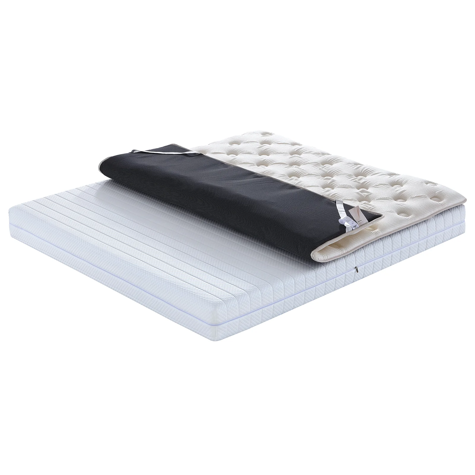 Surmatelas latex et mémoire de forme, enveloppe Bamboo - Collection Latex - Image 5