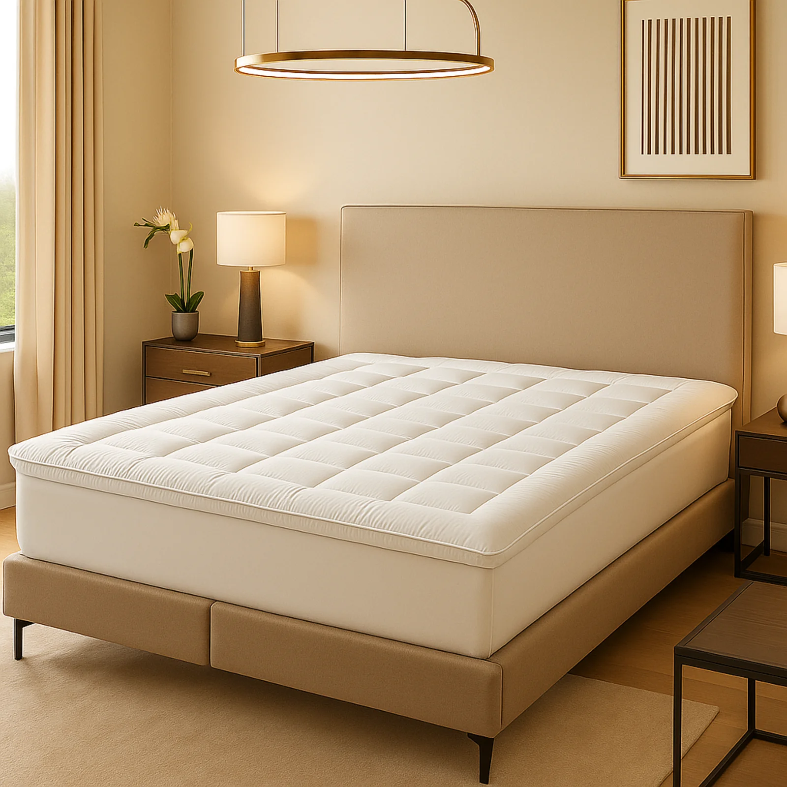 Surmatelas haute densité, hypoallergénique, confortable - Collection Cosy