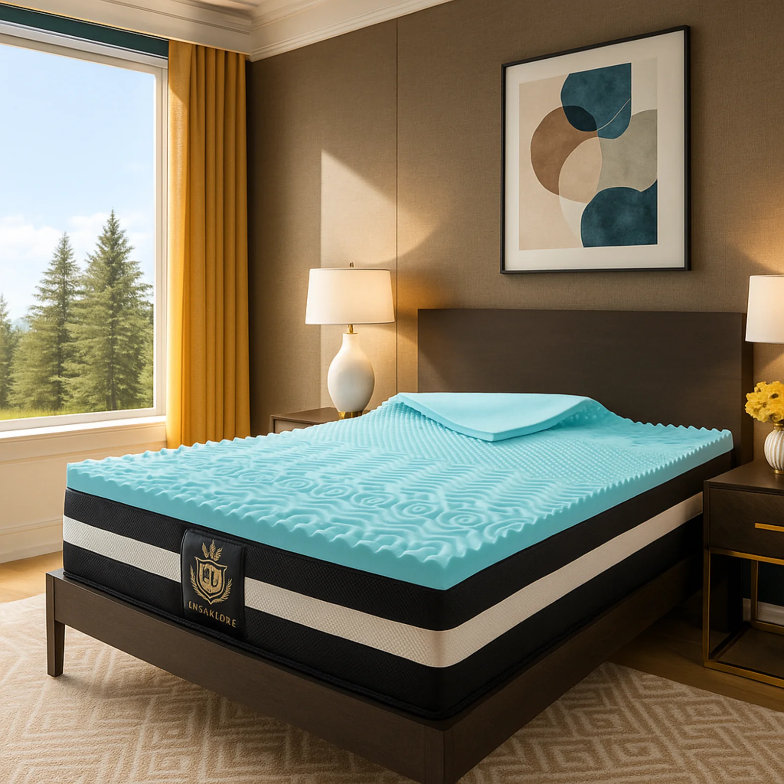 Surmatelas mémoire de forme, 7 zones de confort, gel rafraîchissant – Collection Highland