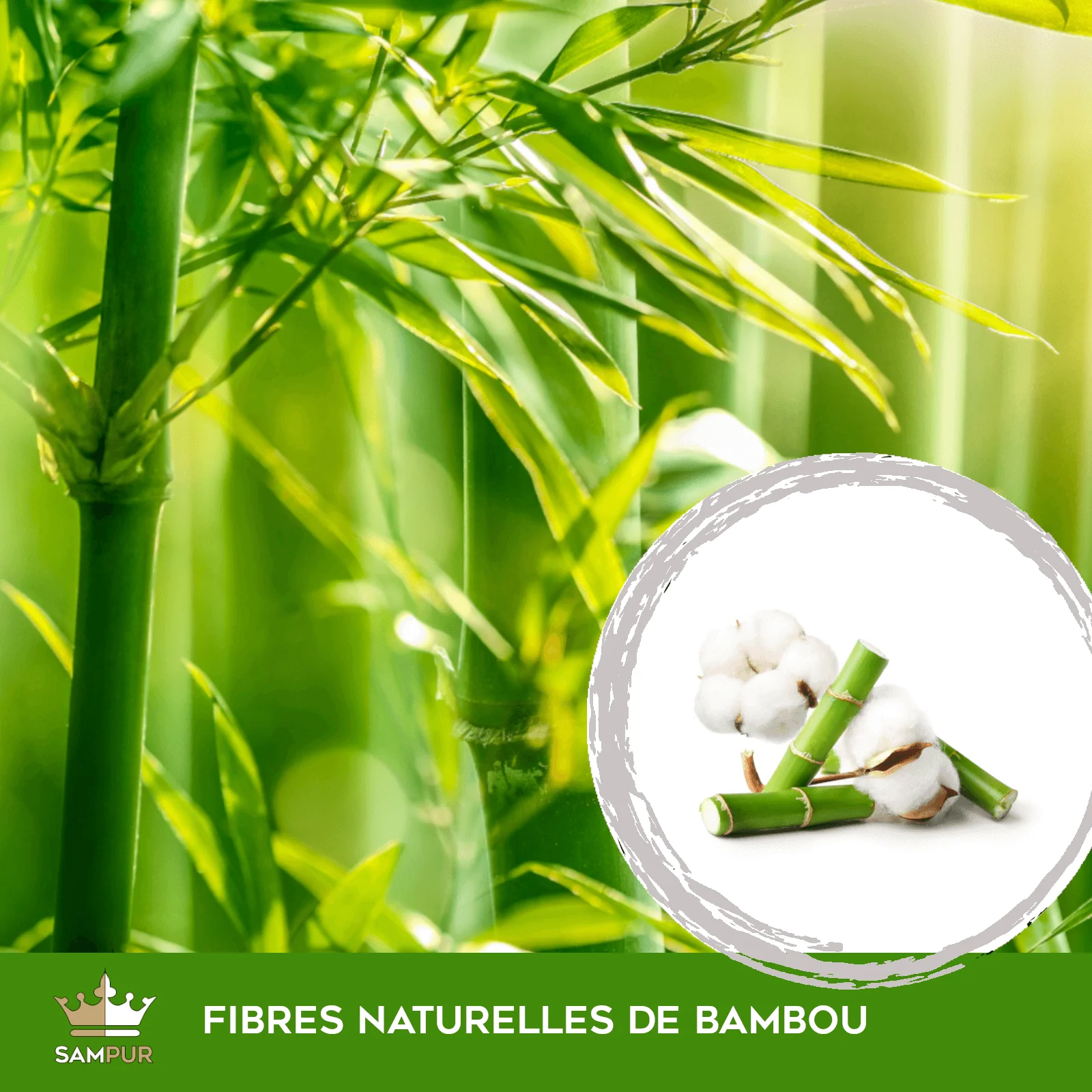 Surmatelas mémoire de forme, confort 7 zones - Collection Natura Bamboo - Image 7