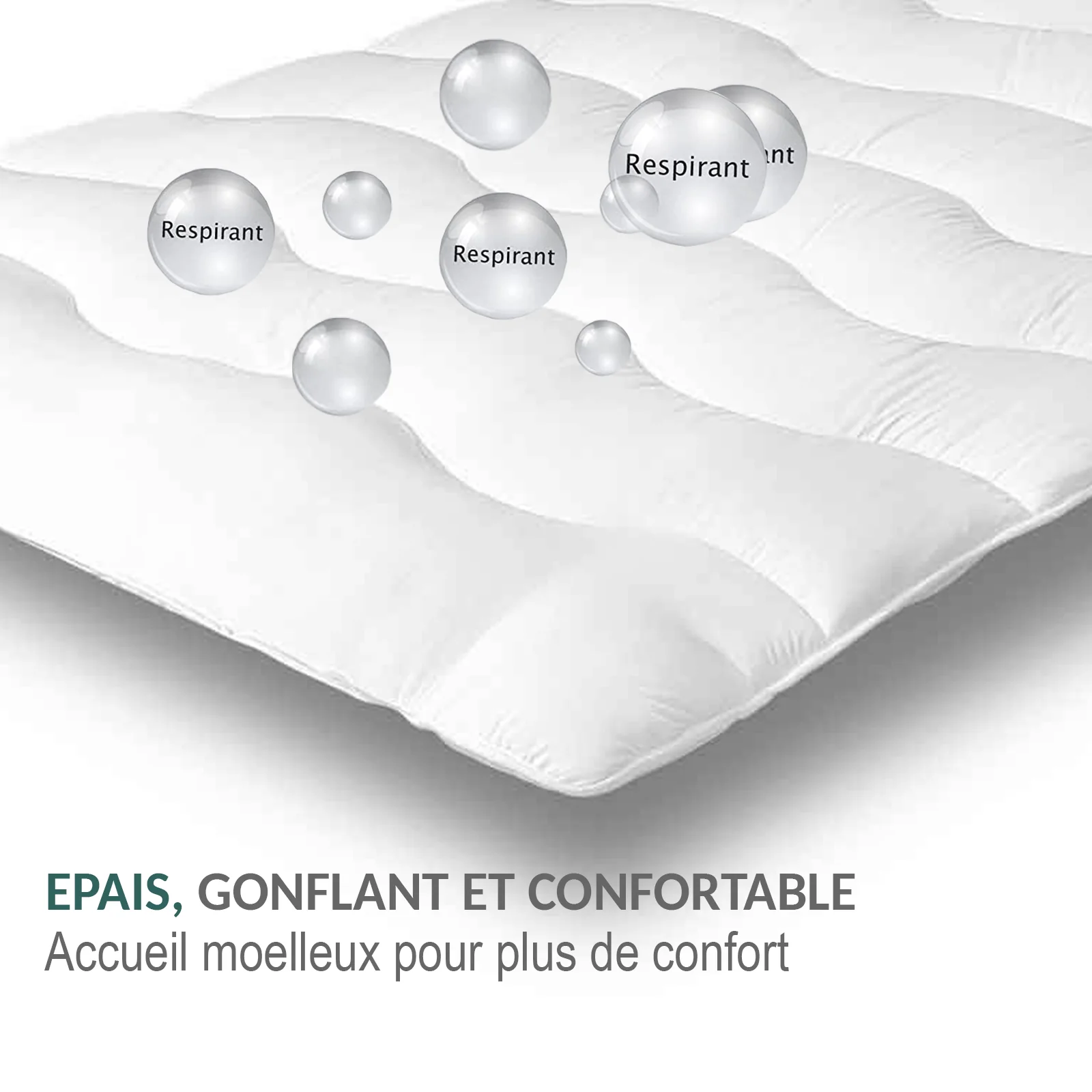 Surmatelas Nuage : microfibre et protège matelas - Image 12